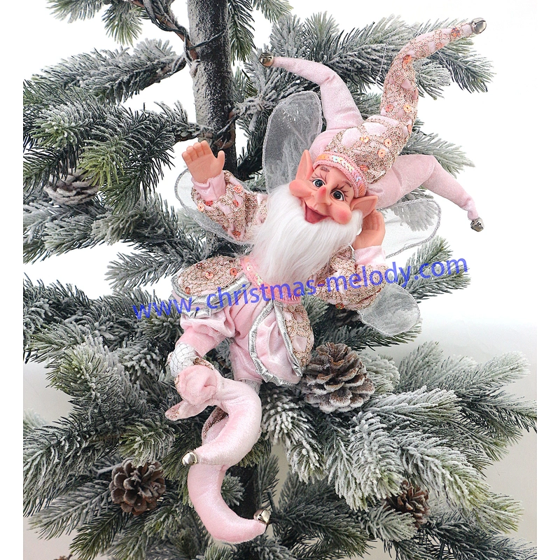 50cm Christmas elves with long nose and wings