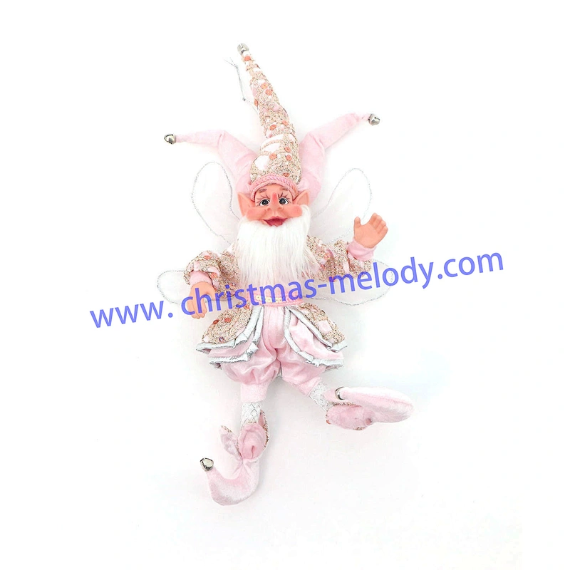 50cm Christmas elves with long nose and wings