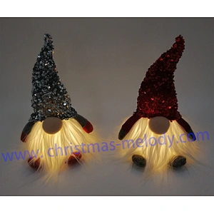 28cm  Red and gray with feet and lights, big nose Fairy