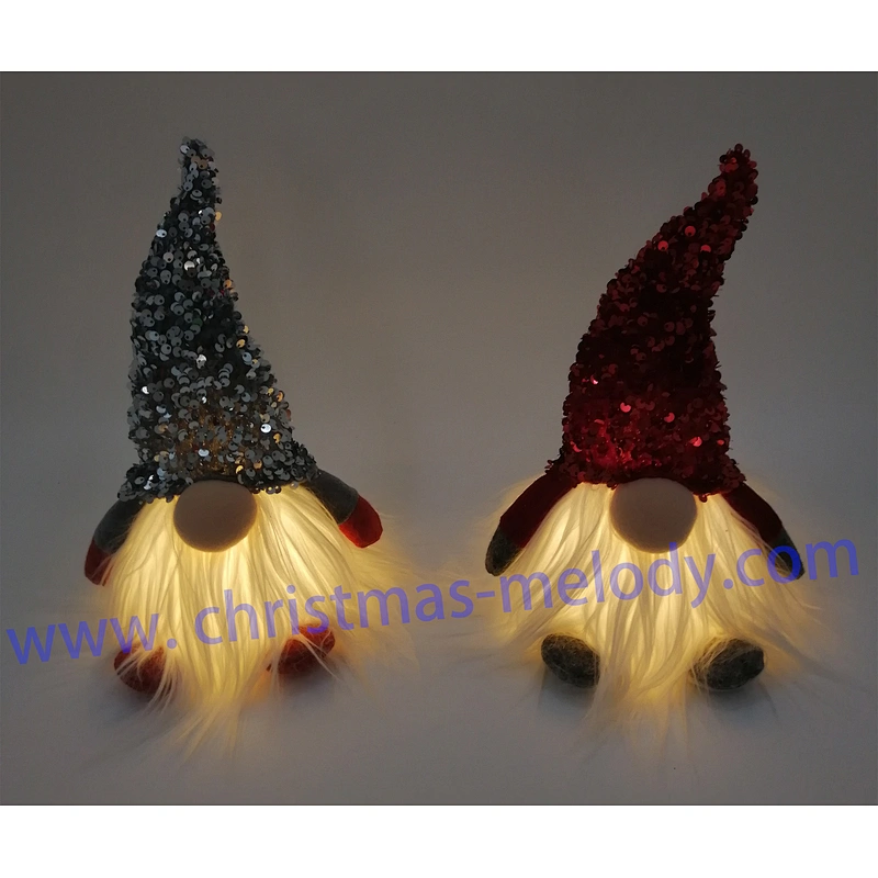 28cm  Red and gray with feet and lights, big nose Fairy