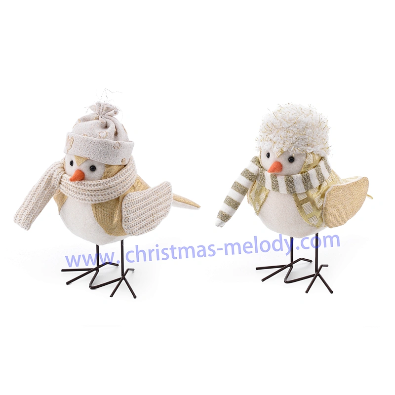 17cm  Golden bird with hat AB