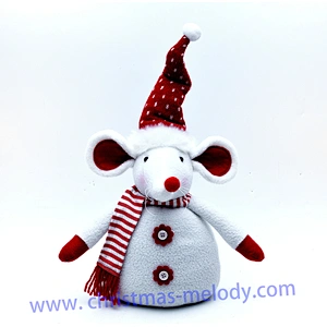 43cm  Red and white barefoot mouse ab