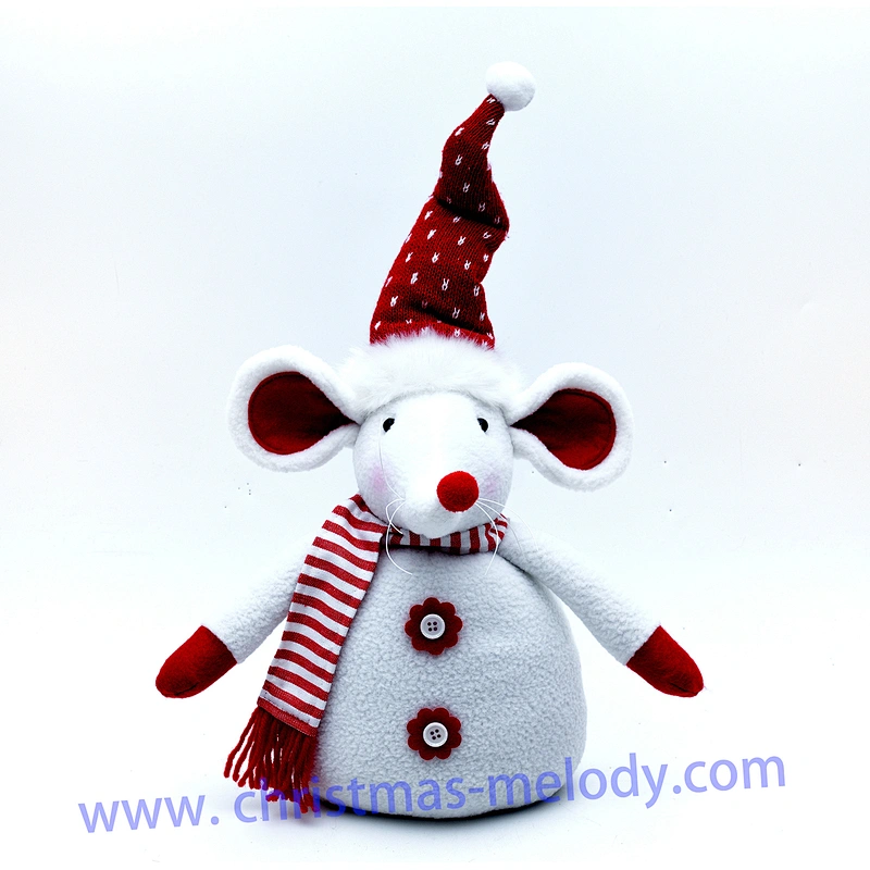 43cm  Red and white barefoot mouse ab