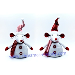43cm  Red and white barefoot mouse ab