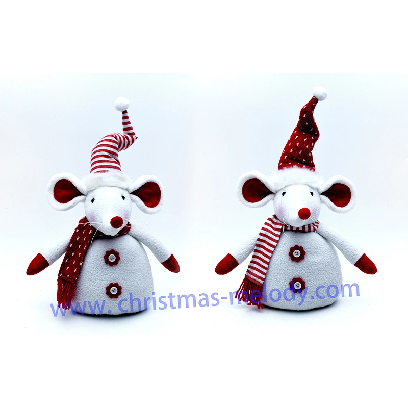 43cm  Red and white barefoot mouse ab