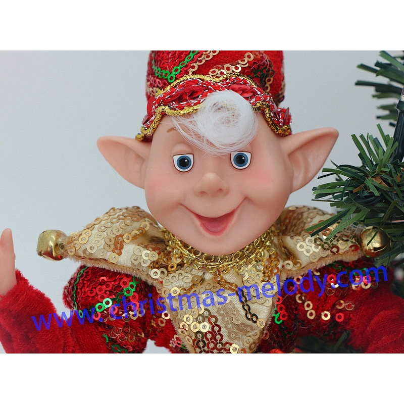 Lighted gift bag with Elf