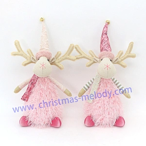 35cm  Sitting deer with lamp