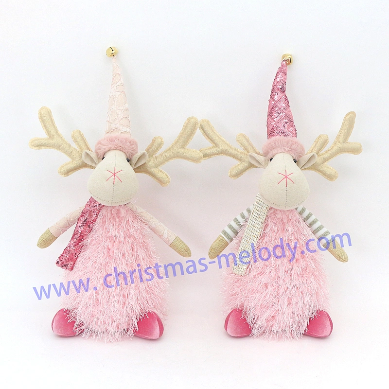 35cm  Sitting deer with lamp