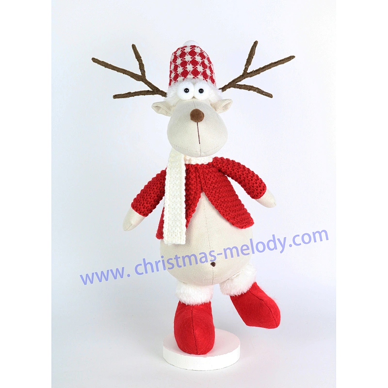 37/45cm   red and white Christmas deer