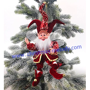 50cm Christmas elves with long nose and wings