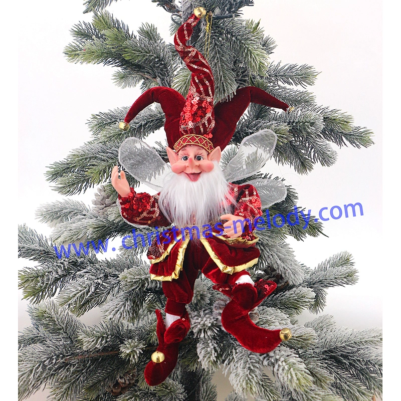 50cm Christmas elves with long nose and wings