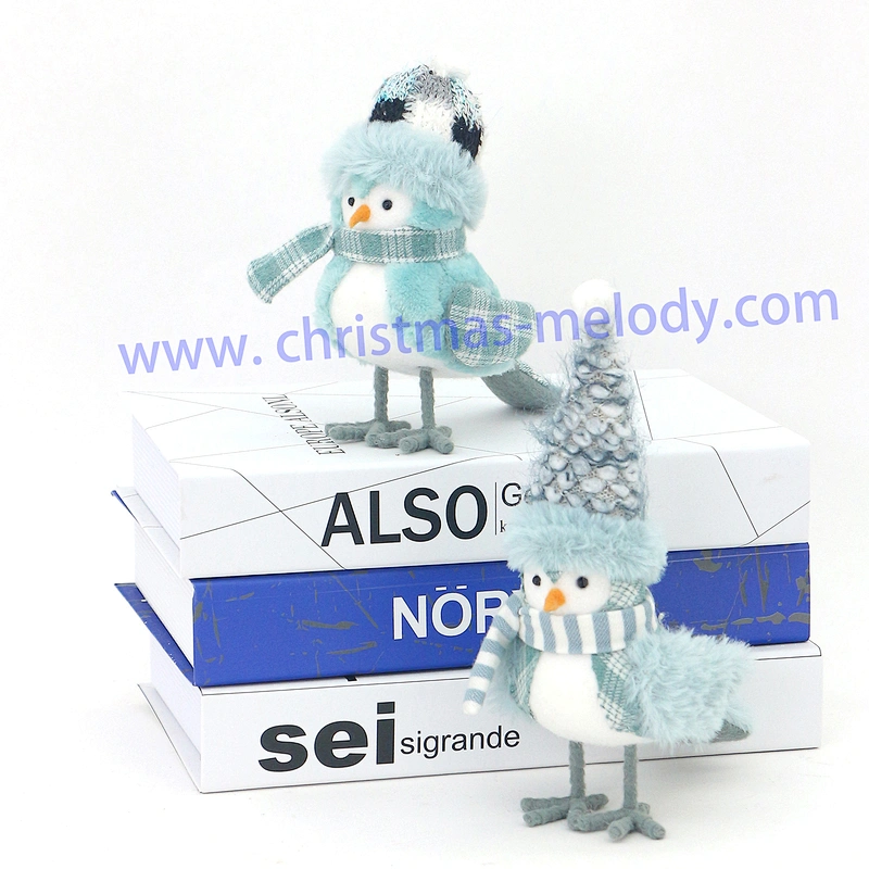 15cm  Blue bird with hat  AB