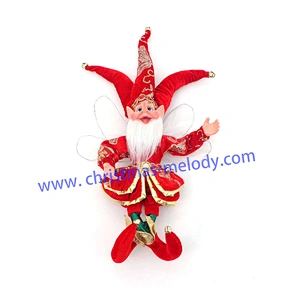 50cm Christmas elves with long nose and wings