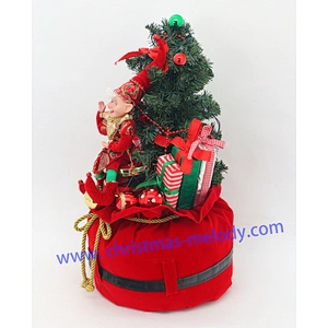 Lighted gift bag with Elf