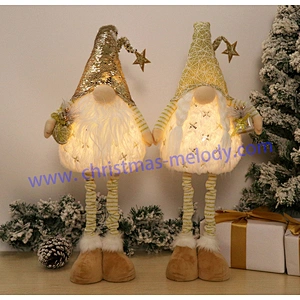 75cm  Golden standing with big nose and light