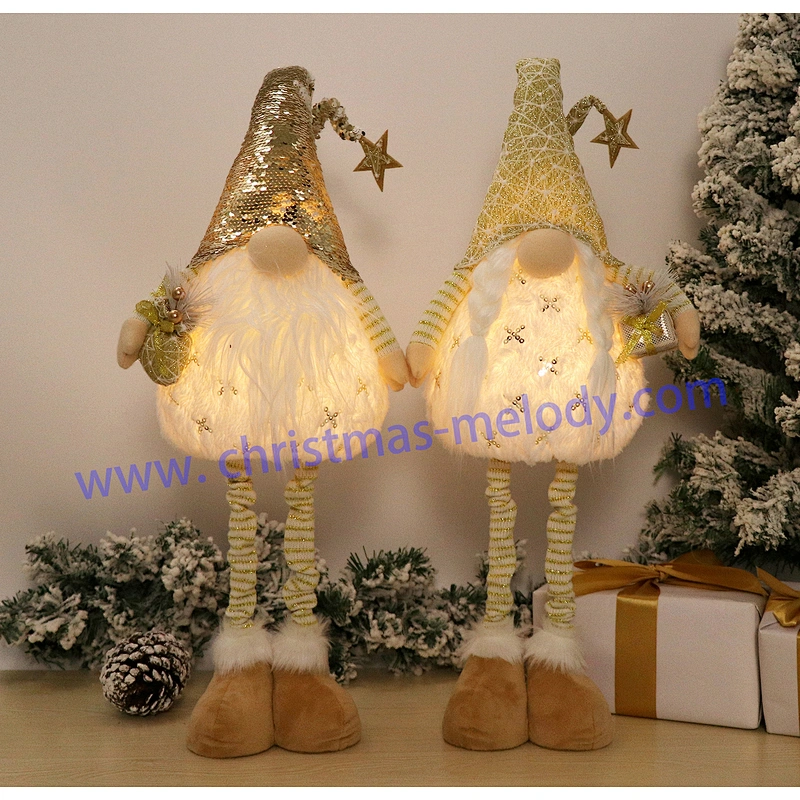 75cm  Golden standing with big nose and light