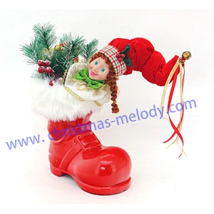 Red boots with light and elf cuttings