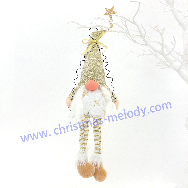 55cm  Golden swing with light big nose Elf