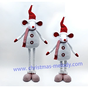 87cm  Red and white retractable mouse ab
