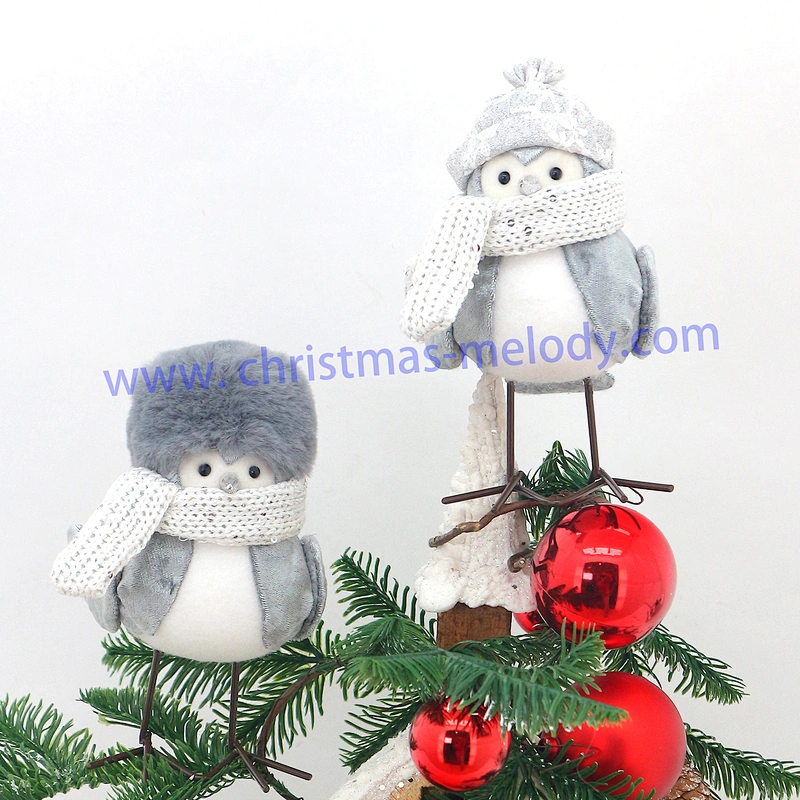 17cm  Grey bird with hat   AB
