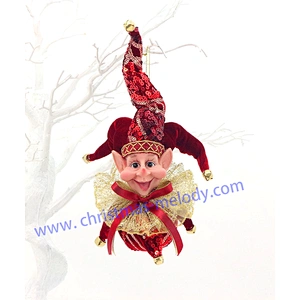 30cm elf decoration ball with long nose