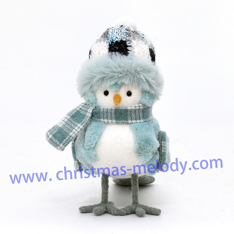 15cm  Blue bird with hat  AB