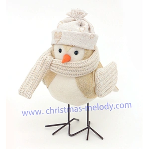 17cm  Golden bird with hat AB