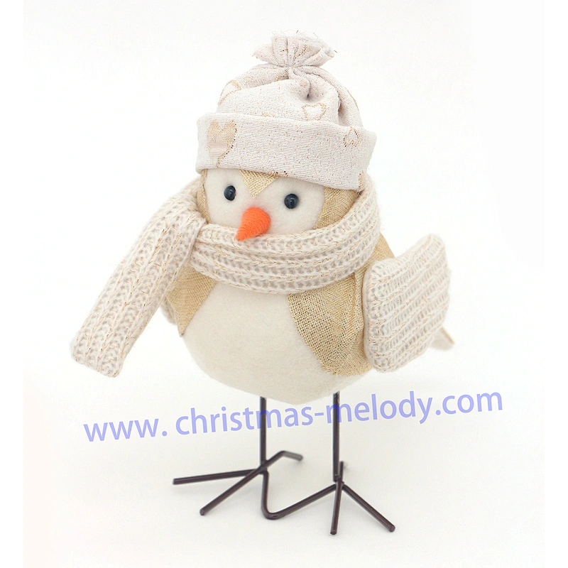 17cm  Golden bird with hat AB