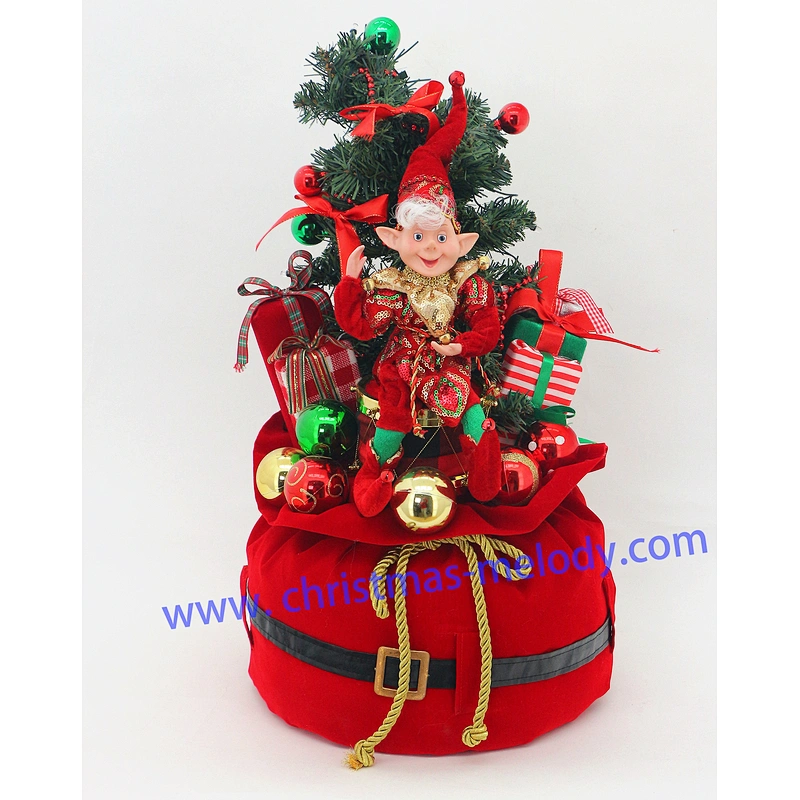 Lighted gift bag with Elf