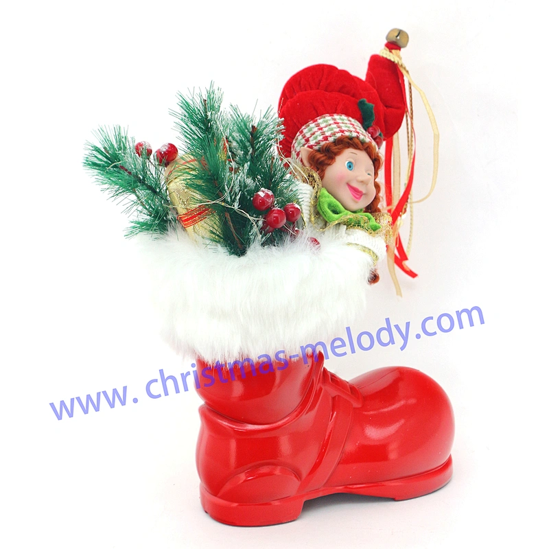 Red boots with light and elf cuttings