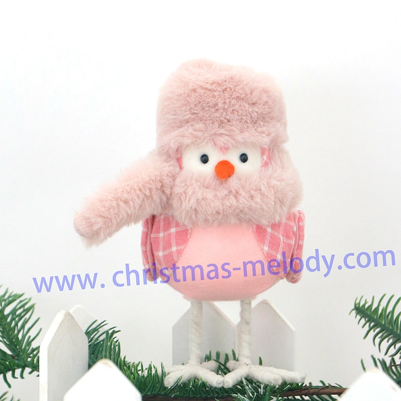 17cm  Pink hat bird