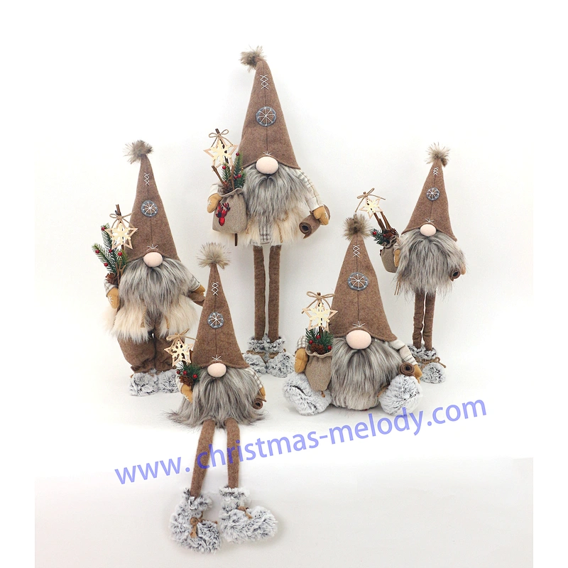 40cm  Coffee elf with feet