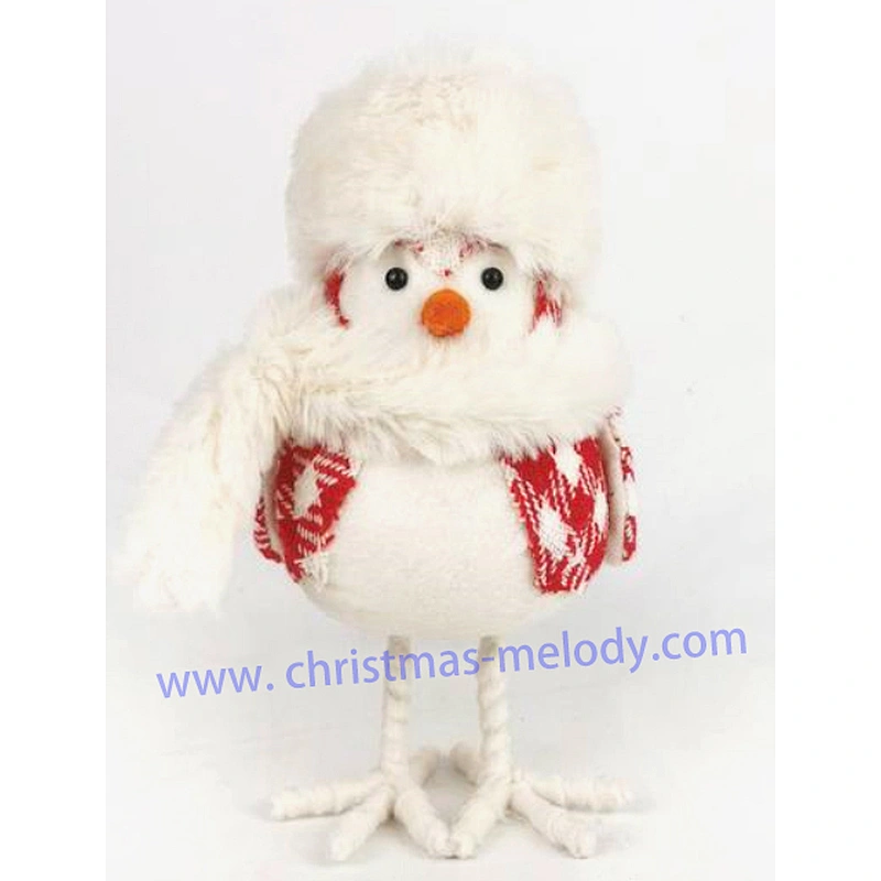 17cm  Bird in white hat