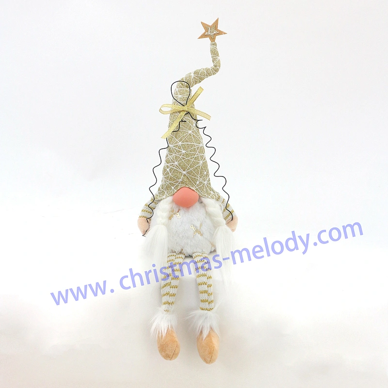 55cm  Golden swing with light big nose Elf