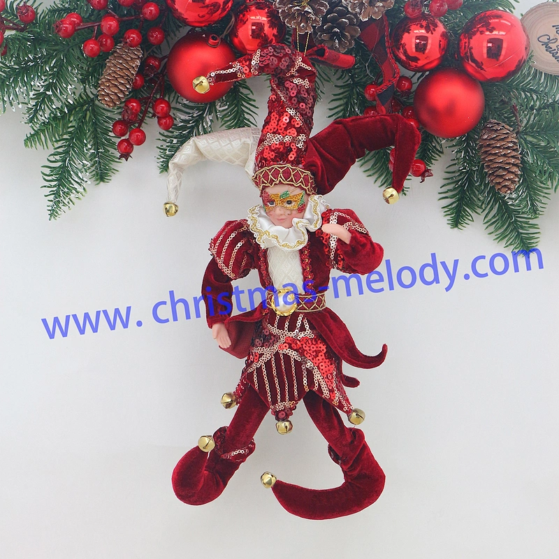 30cm/45cm/55cm Christmas elves with a mask