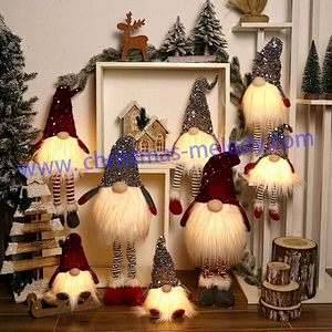 28cm  Red and gray with feet and lights, big nose Fairy