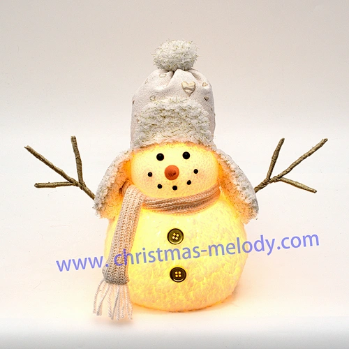 24cm  Snowmen with light and music