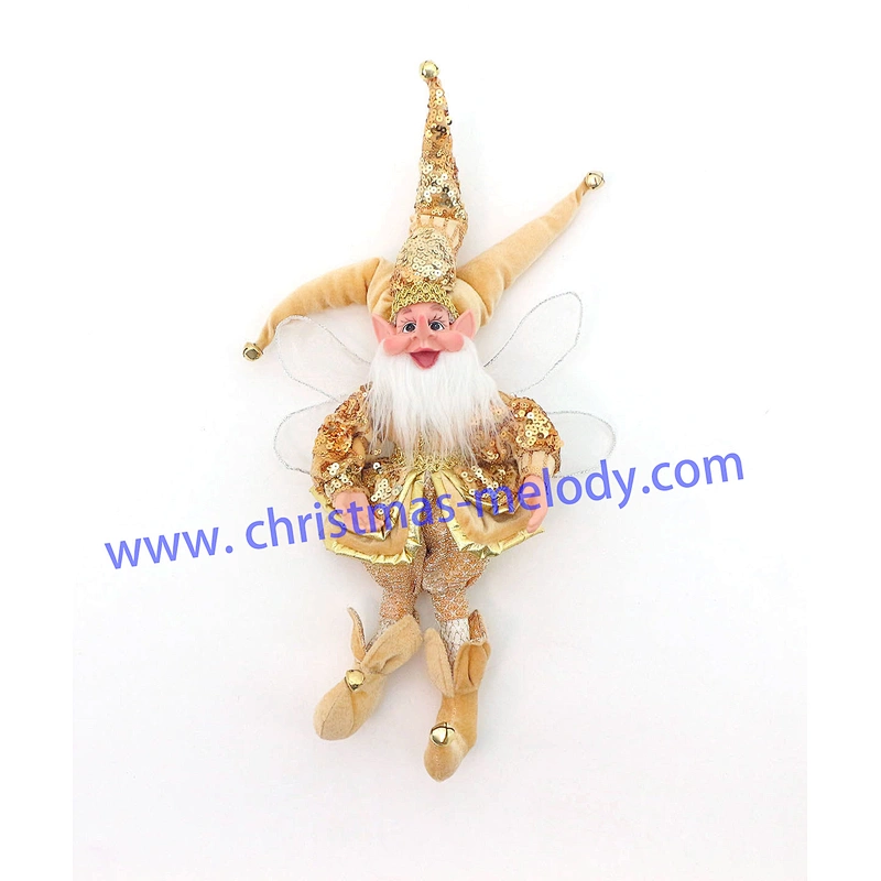 50cm Christmas elves with long nose and wings