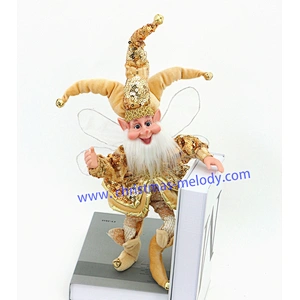 50cm Christmas elves with long nose and wings