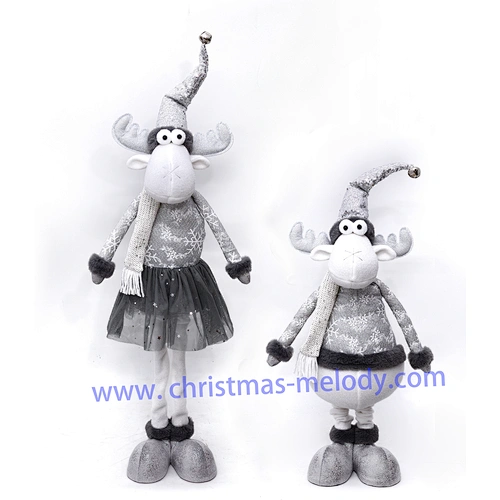 85 cm grey gauze skirt retractable deer  boy and girl