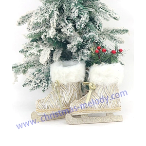 20*20cm Ice skate wreath  ice skate door hanger  ice skate decor