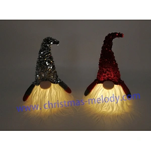 20cm  Big nose fairy with red and gray lights