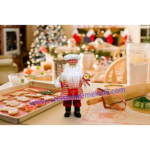 45cm Cooking Santa Claus