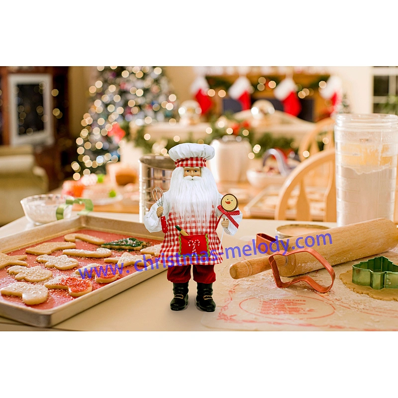 45cm Cooking Santa Claus