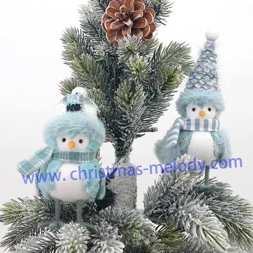 15cm  Blue bird with hat  AB