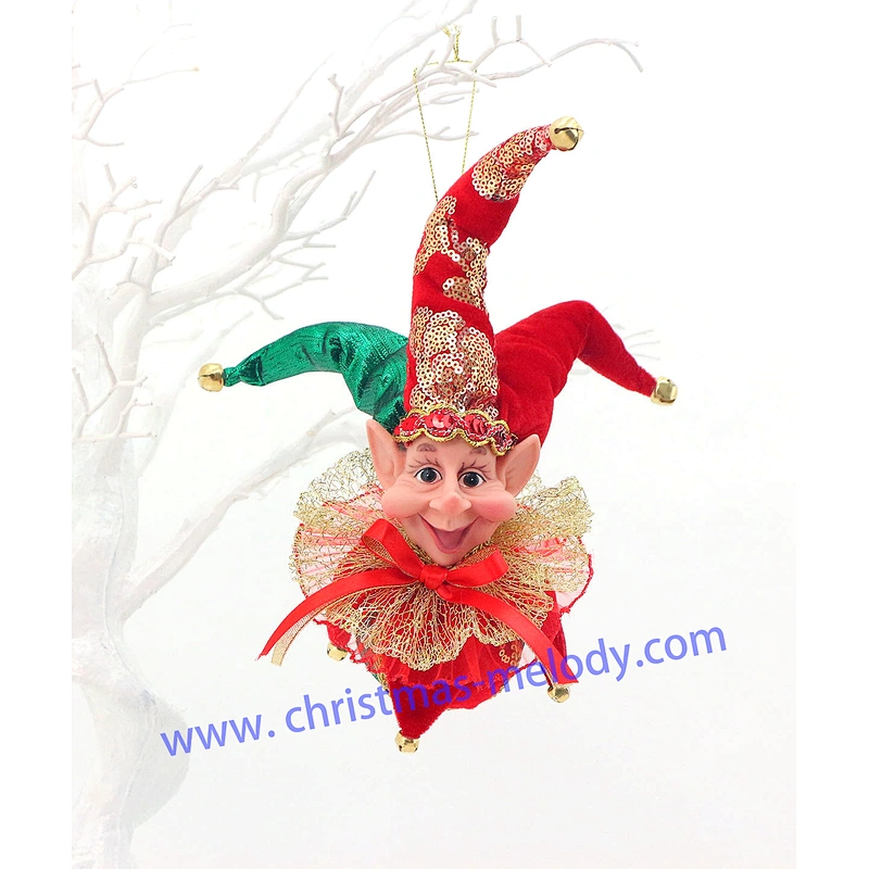 30cm elf decoration ball with long nose