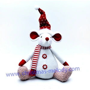 40cm  Red and white sitting mouse ab