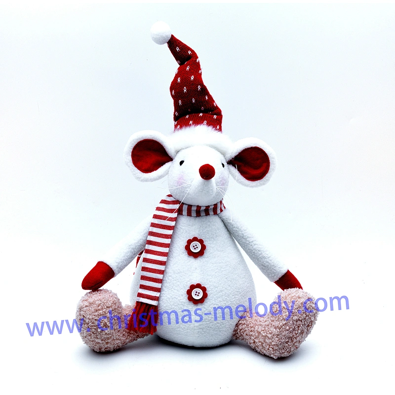 40cm  Red and white sitting mouse ab