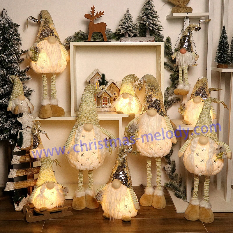 75cm  Golden standing with big nose and light