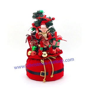 Lighted gift bag with Elf